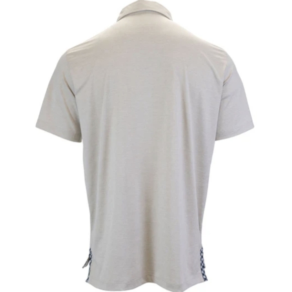Bald Head Blues Albatross Performance Golf Polo Heather Sand Dollar - L - Picture 3 of 15